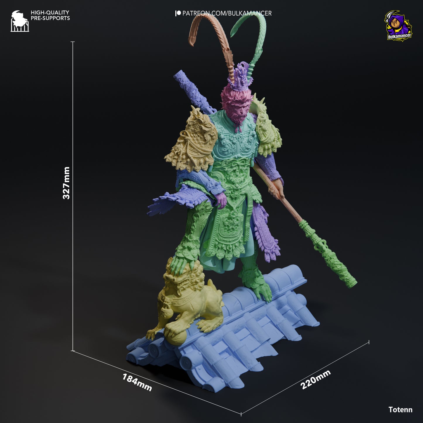 Destined One | 13-Inch Resin Model Kit | Black Myth Wukong Monkey King