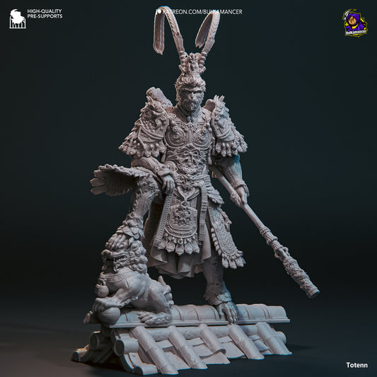 Destined One | 13-Inch Resin Model Kit | Black Myth Wukong Monkey King