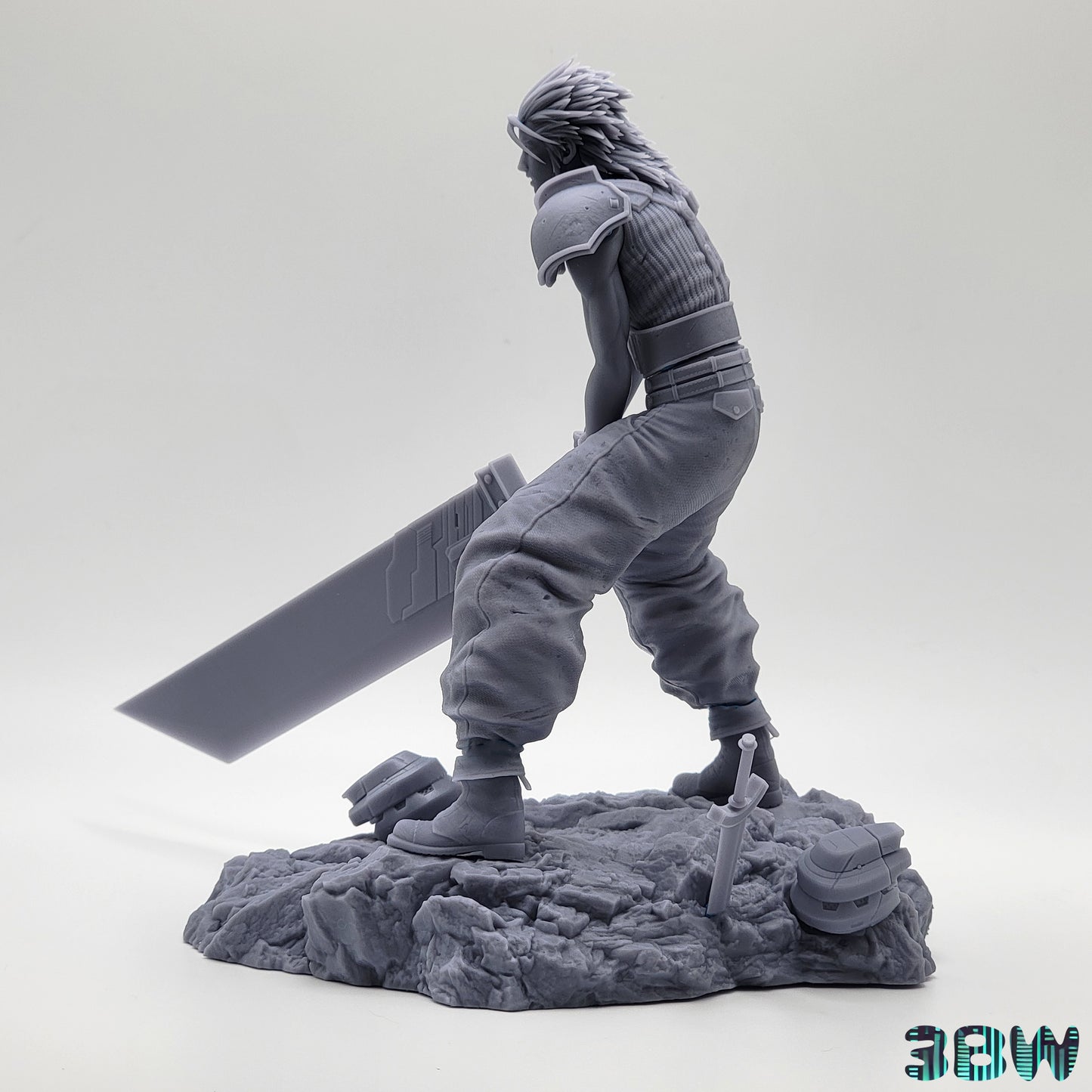 Zack Fair | Resin Model or Bust Kit | DIY Final Fantasy VII SOLDIER