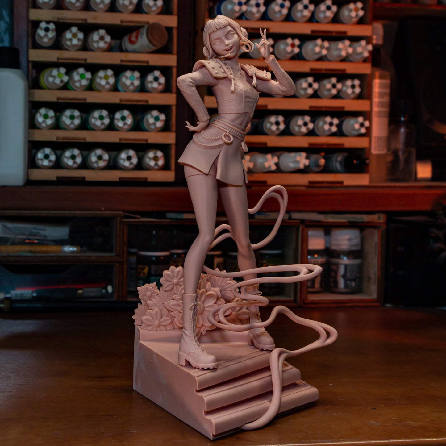 Zoey | 9-Inch Resin Model Kit | K Pop Demon Hunters Sword Fighter