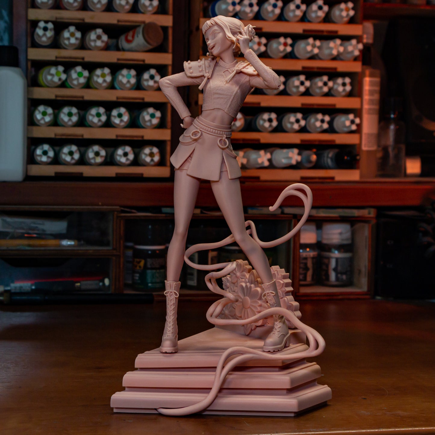 Zoey | 9-Inch Resin Model Kit | K Pop Demon Hunters Sword Fighter