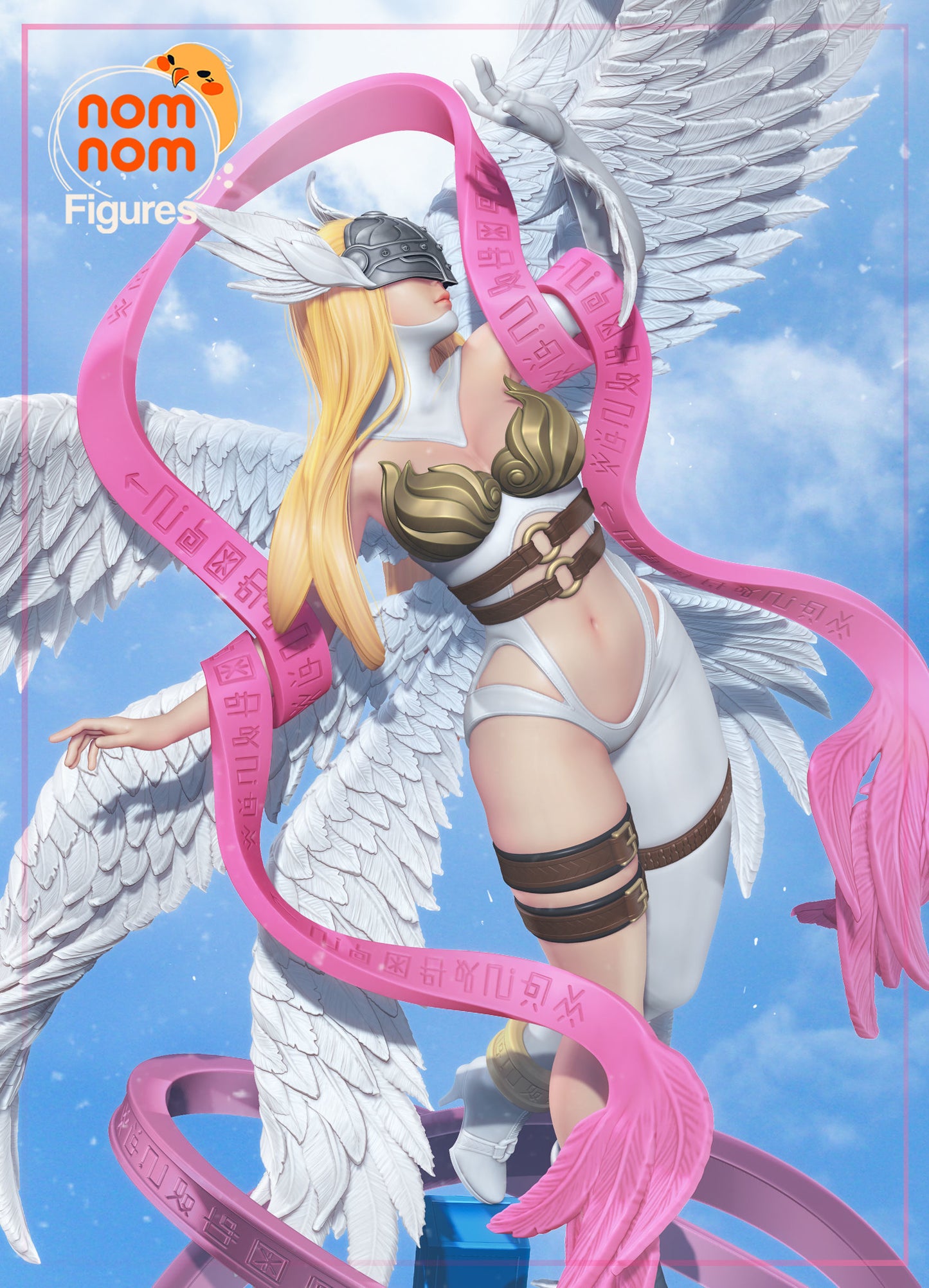 Angewomon | 12.5-Inch Resin Model Kit | DIY Digimon Ultimate Angel