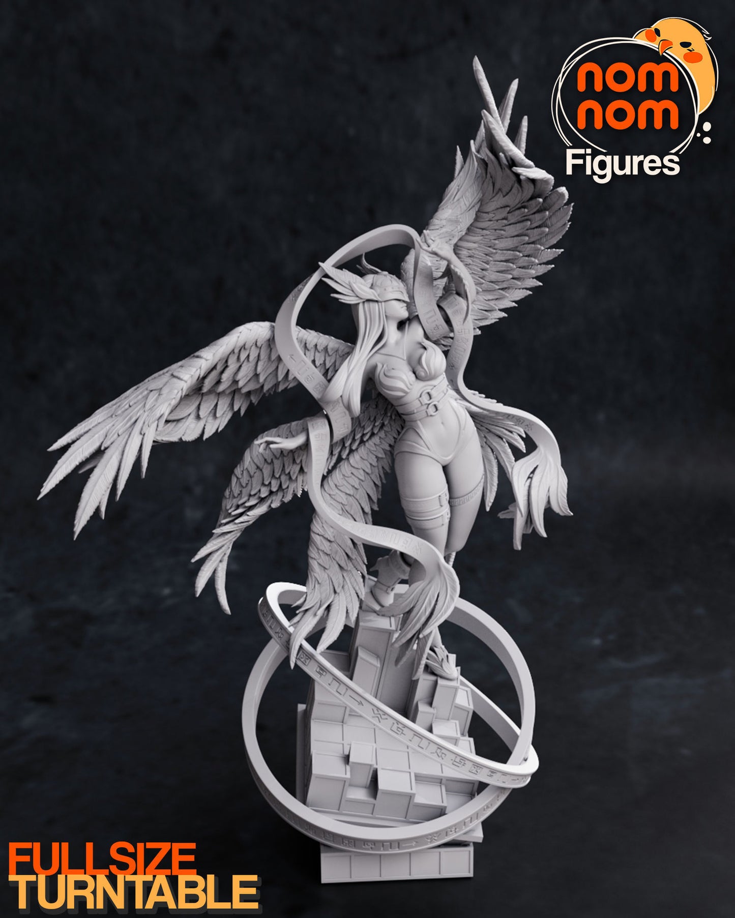 Angewomon | 12.5-Inch Resin Model Kit | DIY Digimon Ultimate Angel