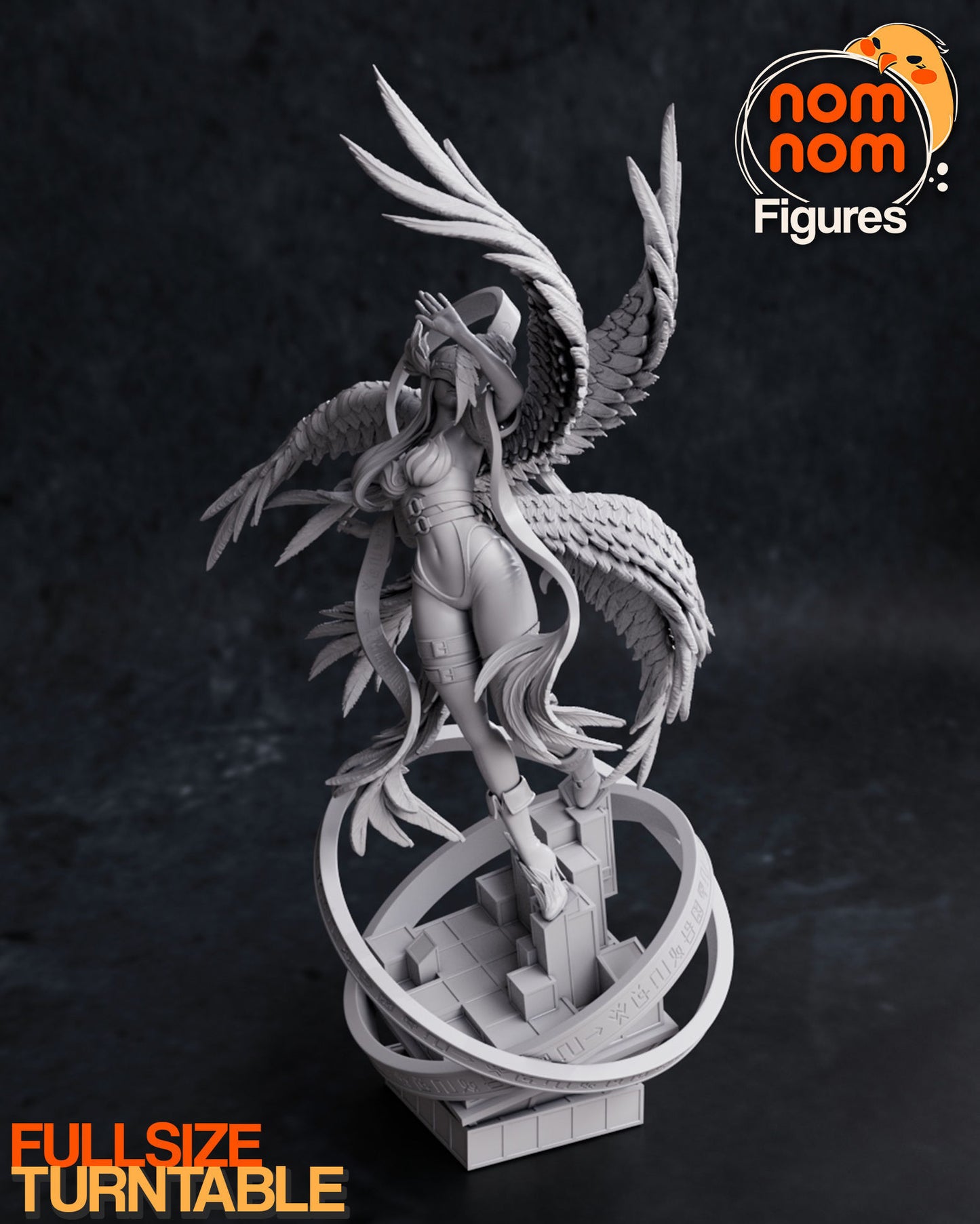 Angewomon | 12.5-Inch Resin Model Kit | DIY Digimon Ultimate Angel
