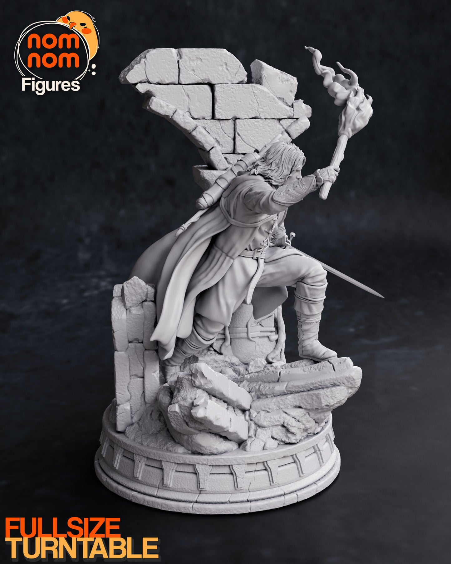 Aragorn | 10-Inch Resin Model Kit | DIY Lord of the Rings Ranger King