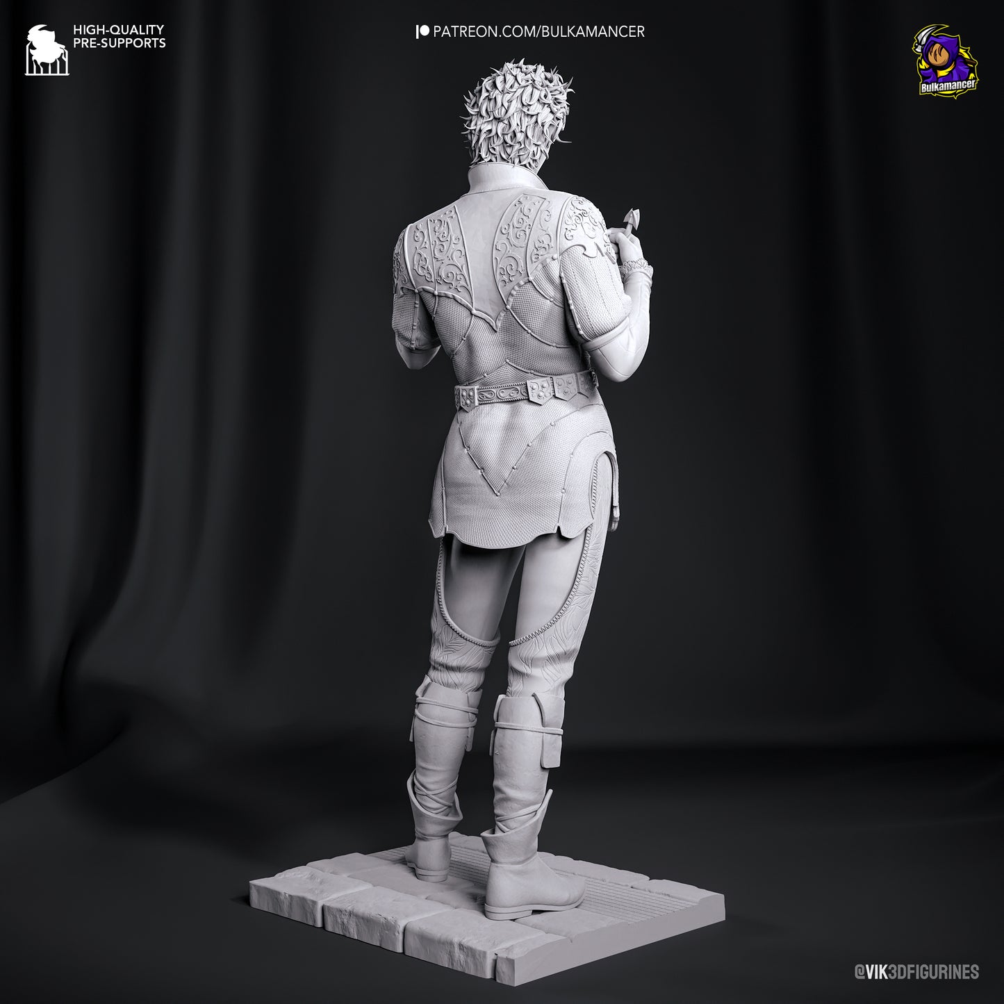 Astarion  | Resin Model or Bust Kit | DIY Baldur's Gate 3 Vampire Spawn