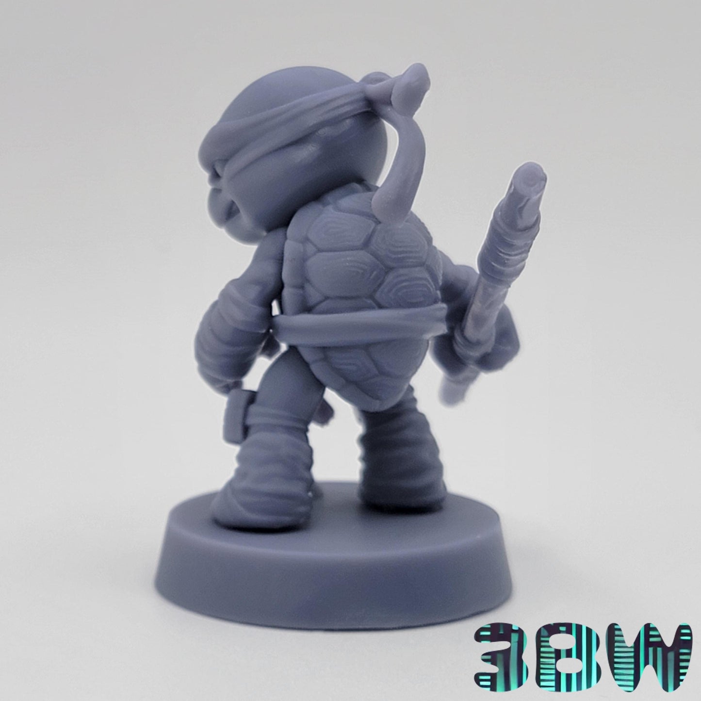 Chibi Donatello | 2-Inch Resin Model Kit | DIY TMNT Tech Turtle with Staff