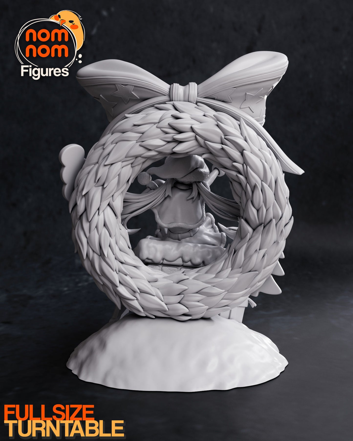 Bella Bells | Resin Model or Bust Kit | DIY Christmas Elf in Wreath