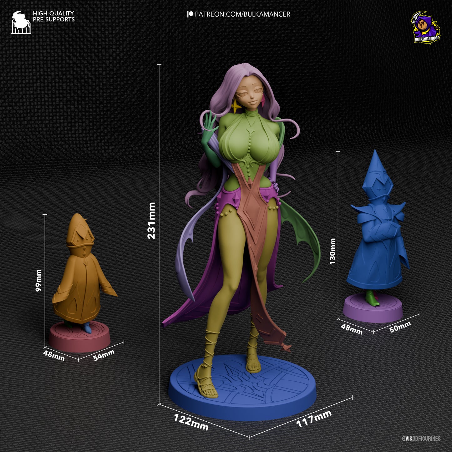Boobamancer | 9-Inch Resin Model Kit | Unbreadable Magical Breaded Sorceress