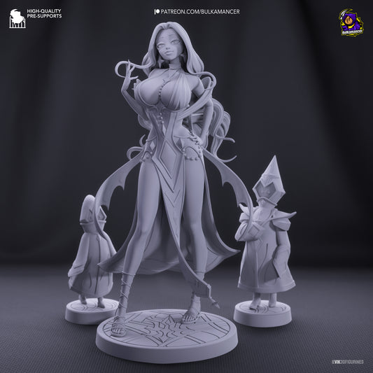 Boobamancer | 9-Inch Resin Model Kit | Unbreadable Magical Breaded Sorceress