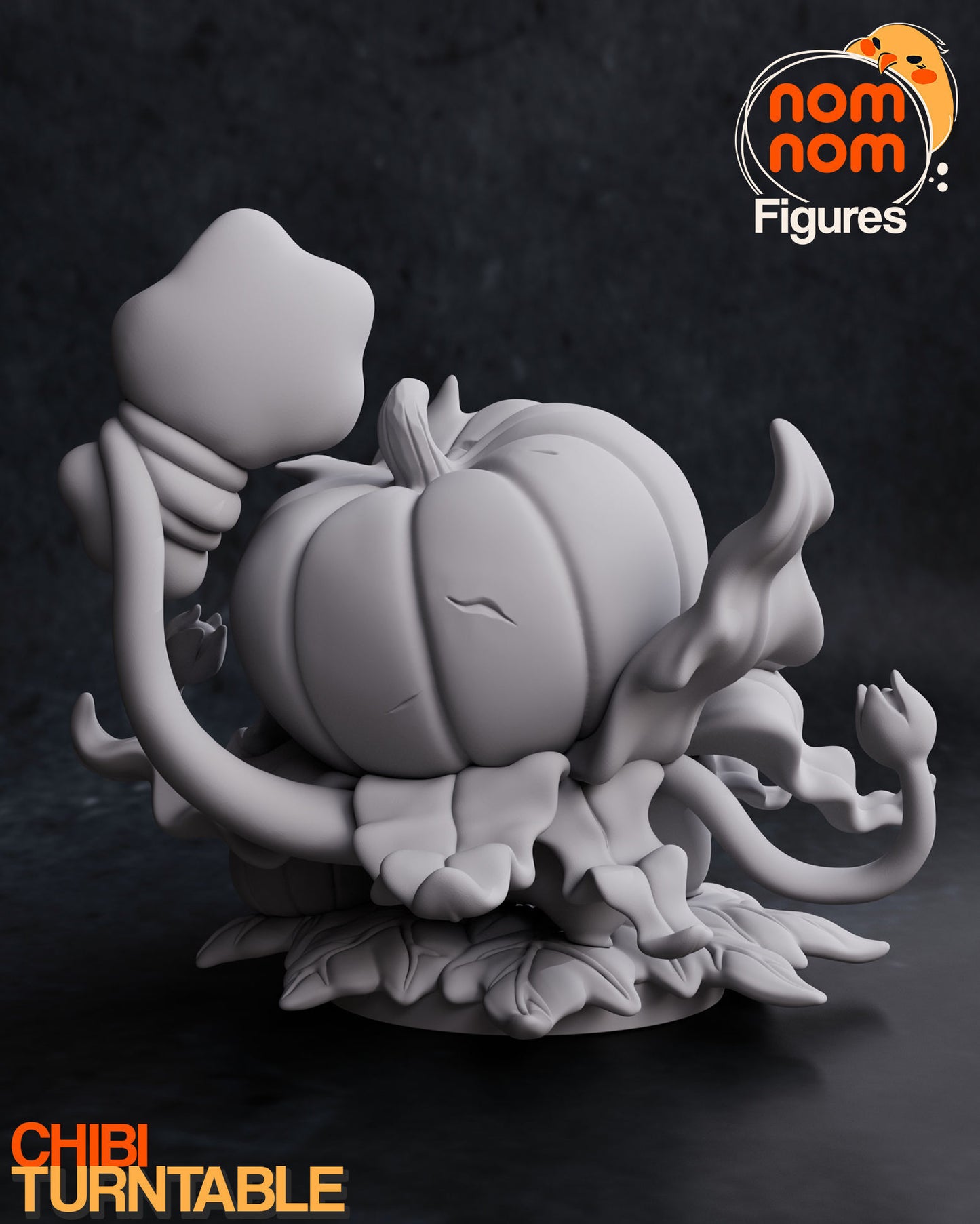 Chibi Bulbasaur | 2.5-Inch Resin Model Kit | DIY Pokemon Halloween Pumpkin Patch