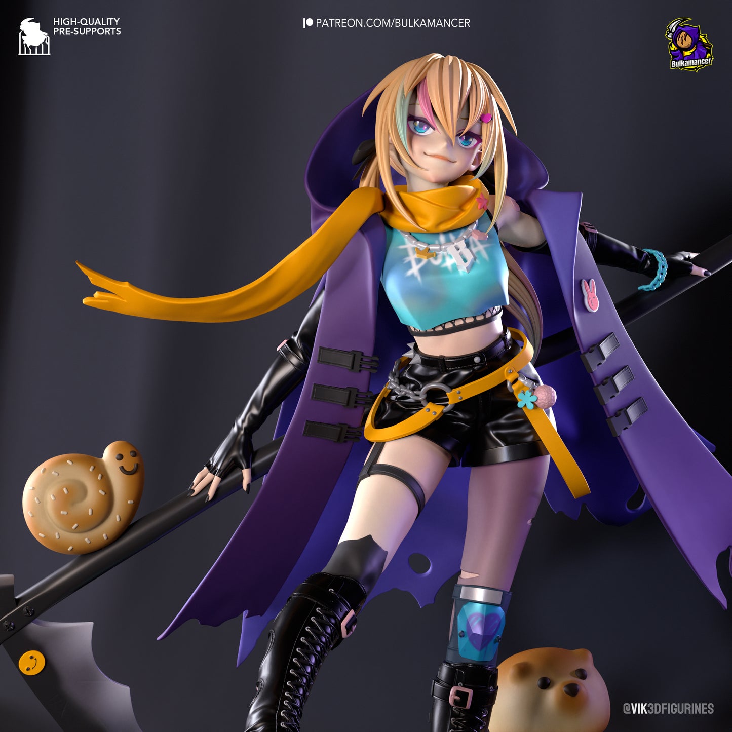 Bulka Crustreaper | 8-Inch Resin Model Kit | Unbreadable Ultimate Breaded Reaper