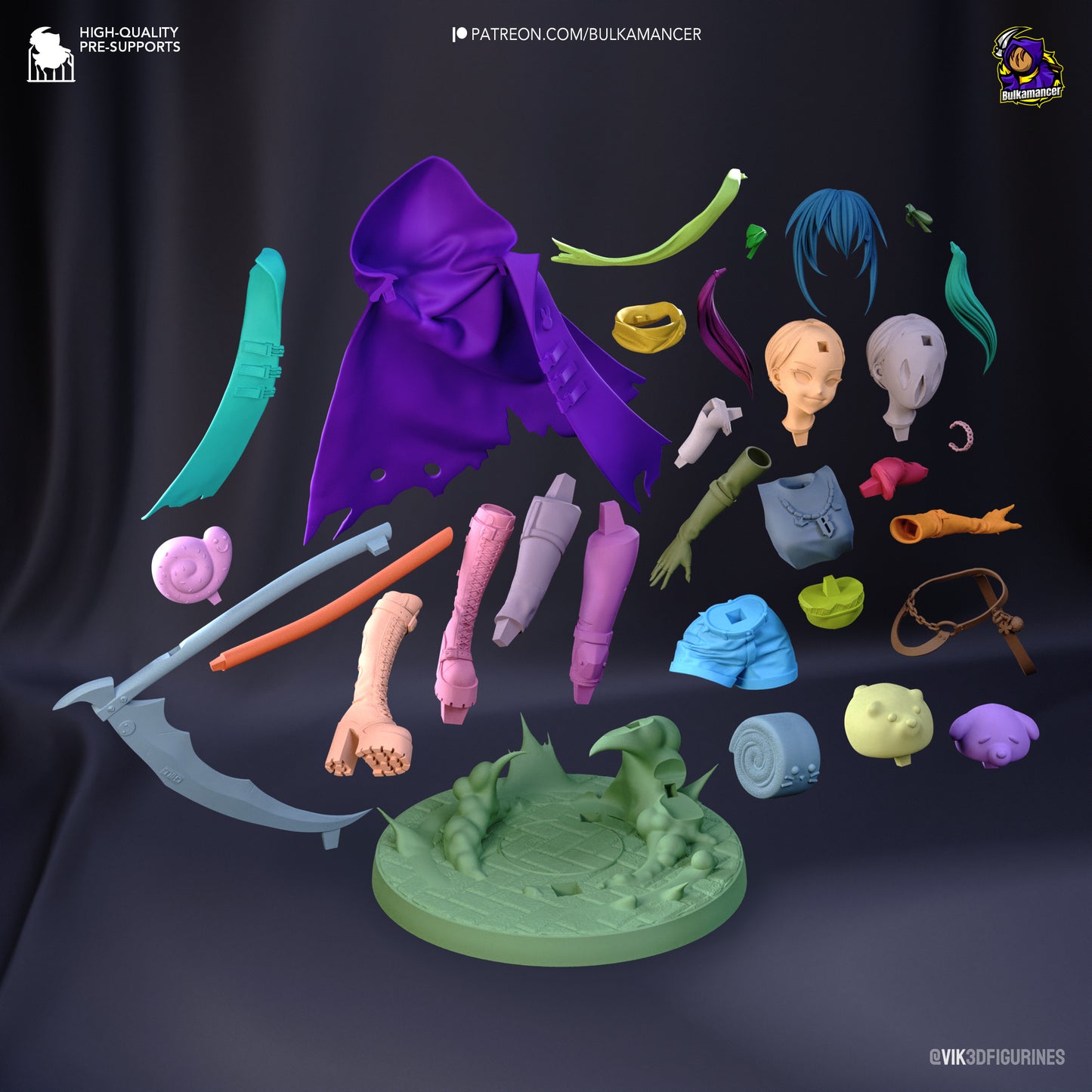 Bulka Crustreaper | 8-Inch Resin Model Kit | Unbreadable Ultimate Breaded Reaper