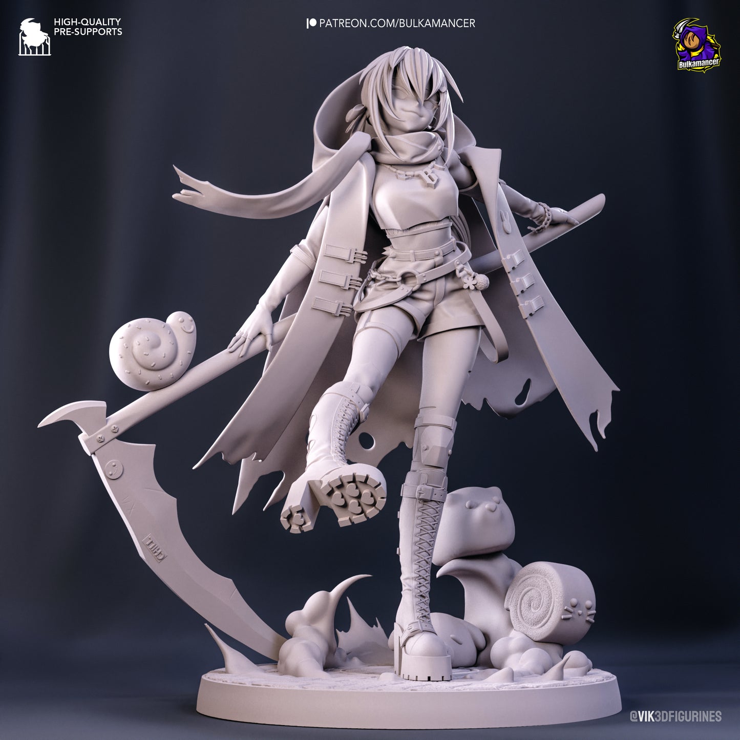 Bulka Crustreaper | 8-Inch Resin Model Kit | Unbreadable Ultimate Breaded Reaper