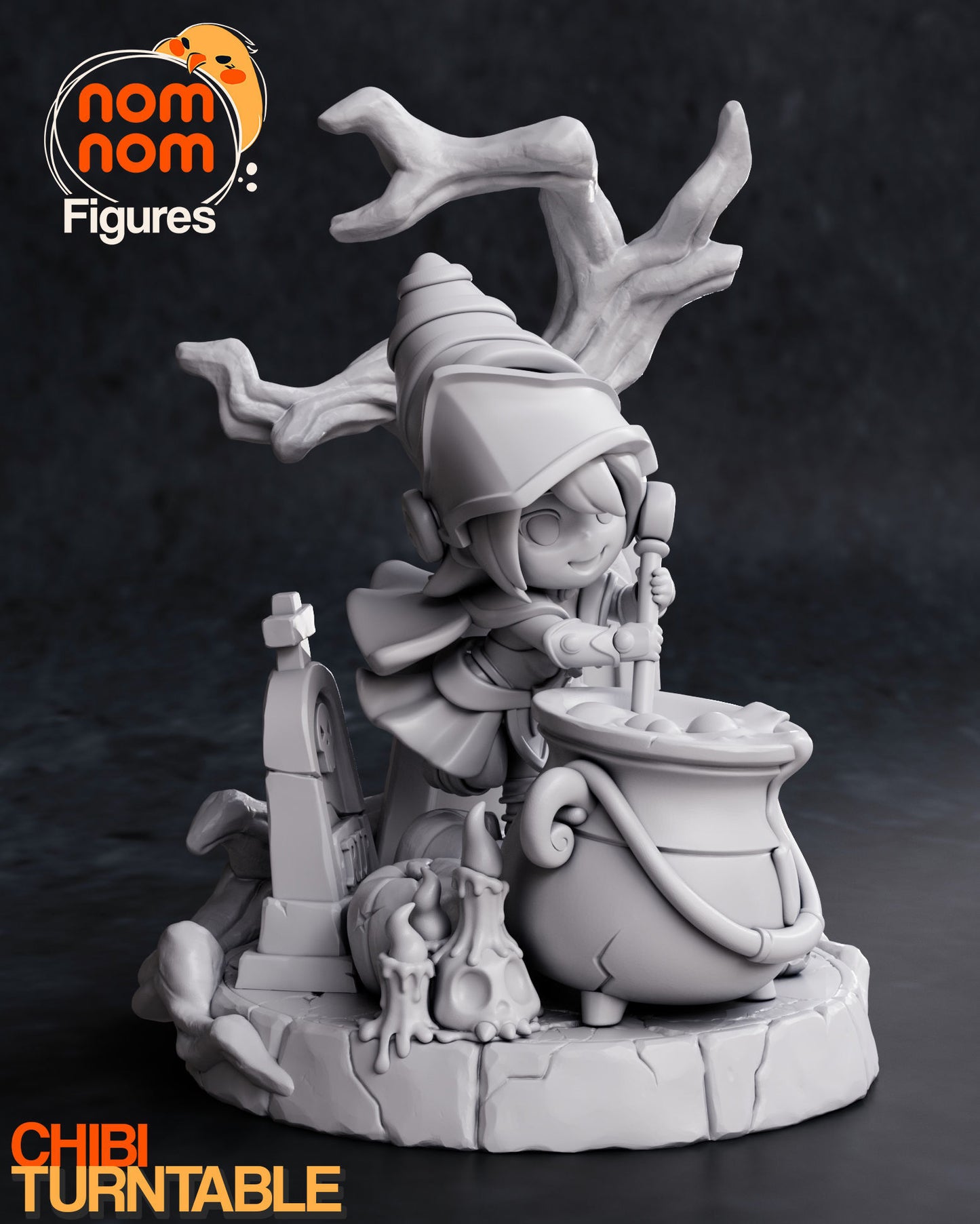 Chibi Dark Magician Girl | 3.5-Inch Resin Model Kit | DIY YuGiOh Spellcaster