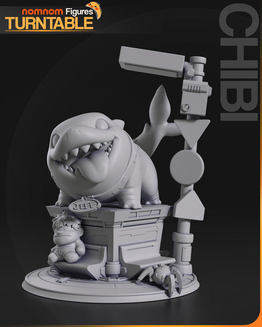 Chibi Jeff | 3" Resin Model Kit | DIY Marvel Rivals Character