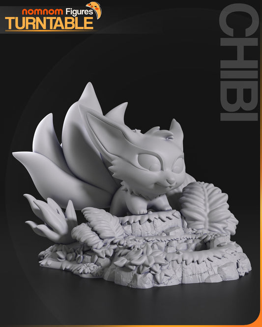 Chibi Kurama | 3" Resin Model Kit | DIY Naruto Nine-Tails Fox