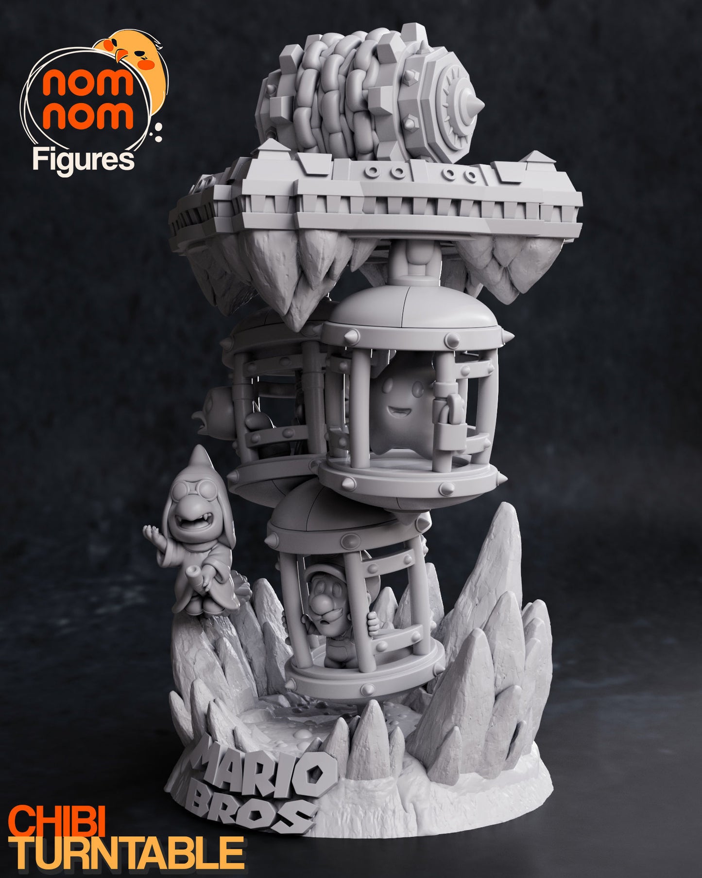 Super Mario Bros Prison Diorama | 5-Inch Resin Model Kit | DIY Nintendo Luigi & Lumalee