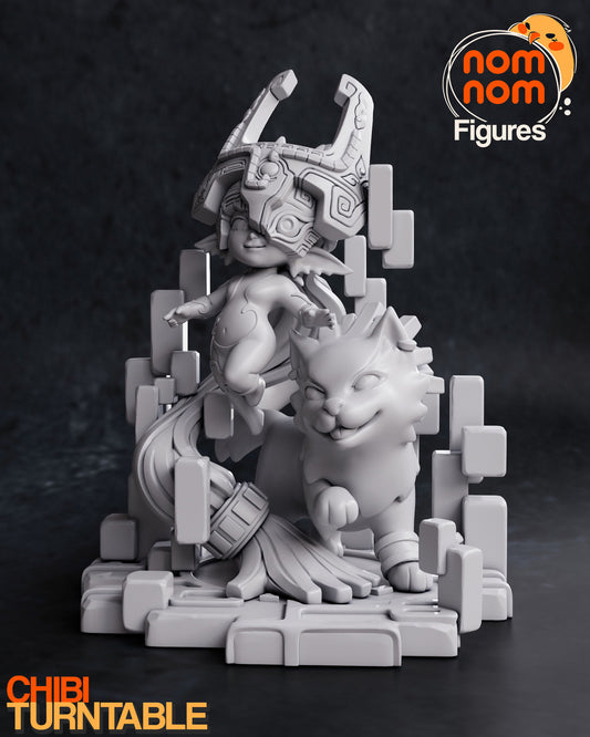Chibi Midna | 4" Resin Model Kit | DIY Legend of Zelda Twilight Princess