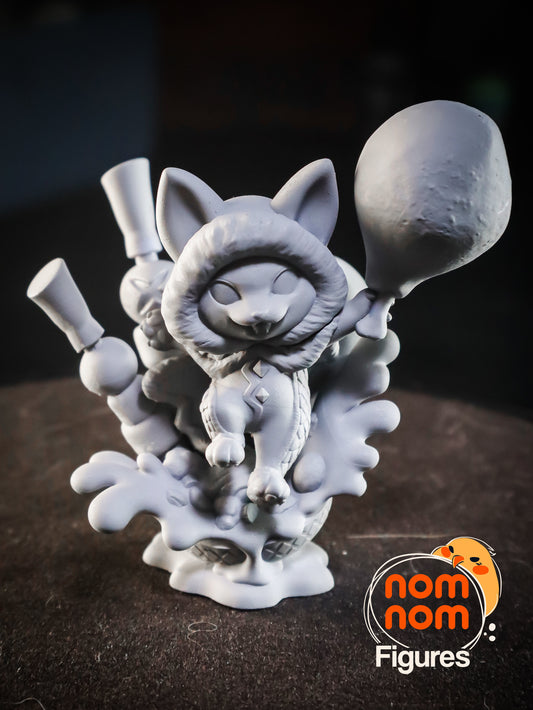 Chibi Palico | 3" Resin Model Kit | DIY Monster Hunter Feline Companion