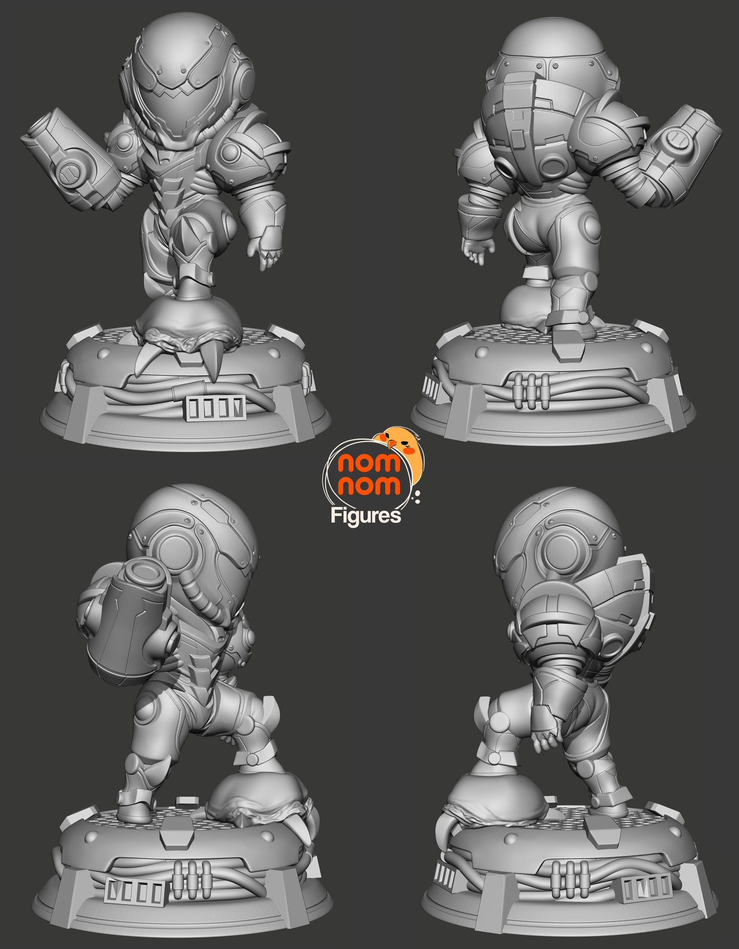 Chibi Samus Aran | 2.5-Inch Resin Model Kit | Metroid