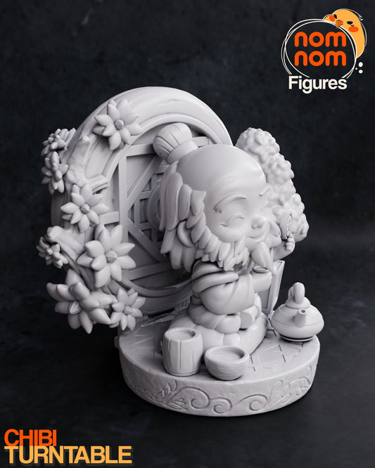 Chibi Uncle Iroh | 3" Resin Model Kit | DIY Avatar The Last Airbender