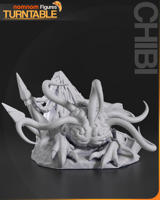 Chibi Us | 2.5-Inch Resin Model Kit | BG3 Baldur's Gate Intellect Devourer Follower