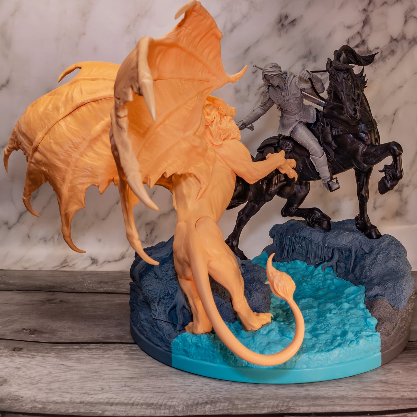 Ciri vs Manticore | 16-Inch Resin Model Kit | The Witcher 4
