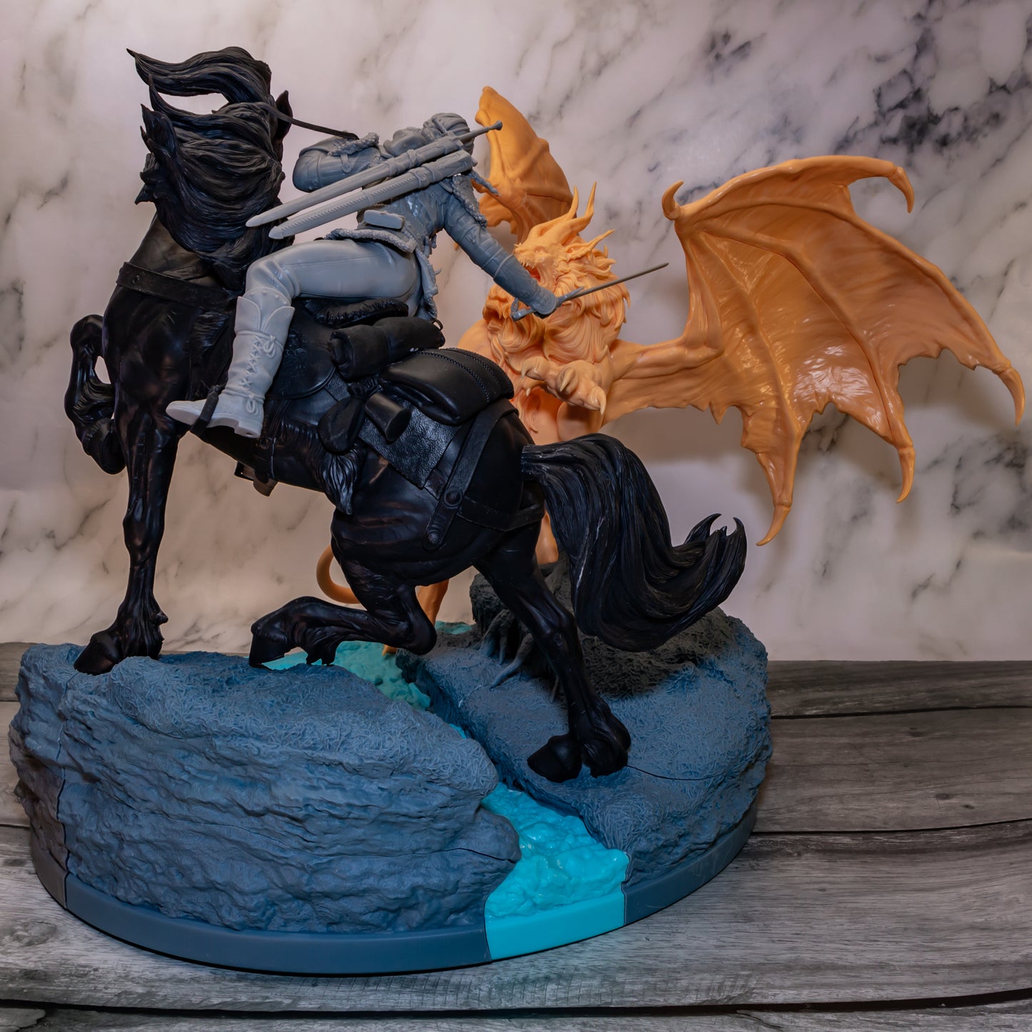 Ciri vs Manticore | 16-Inch Resin Model Kit | The Witcher 4