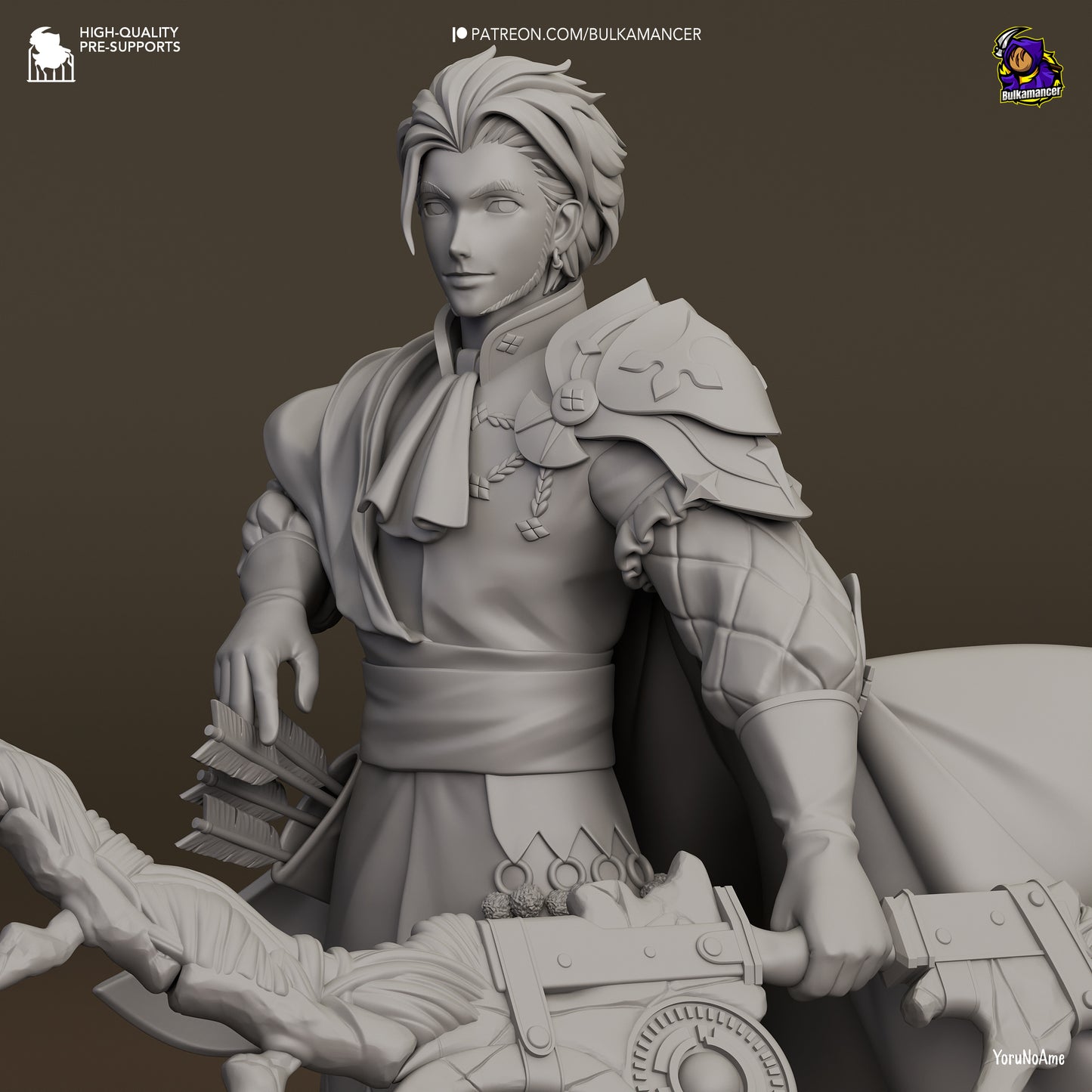 Claude | 9-Inch Resin Model Kit | Fire Emblem: Three Houses Golden Deer Tactician