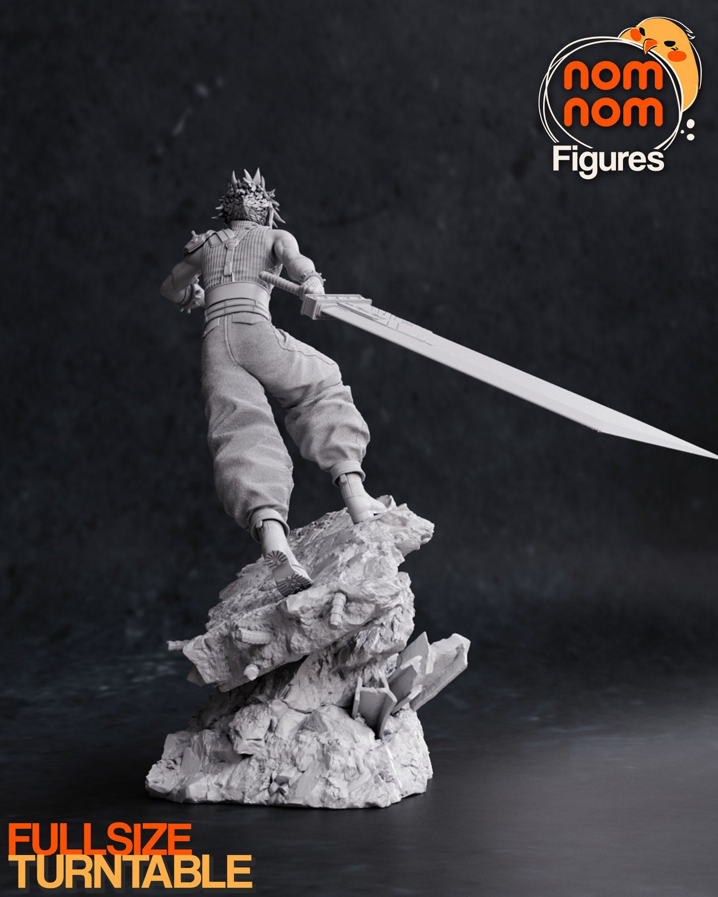 Cloud Strife | 9.5-Inch Resin Model Kit | DIY Final Fantasy VII Hero