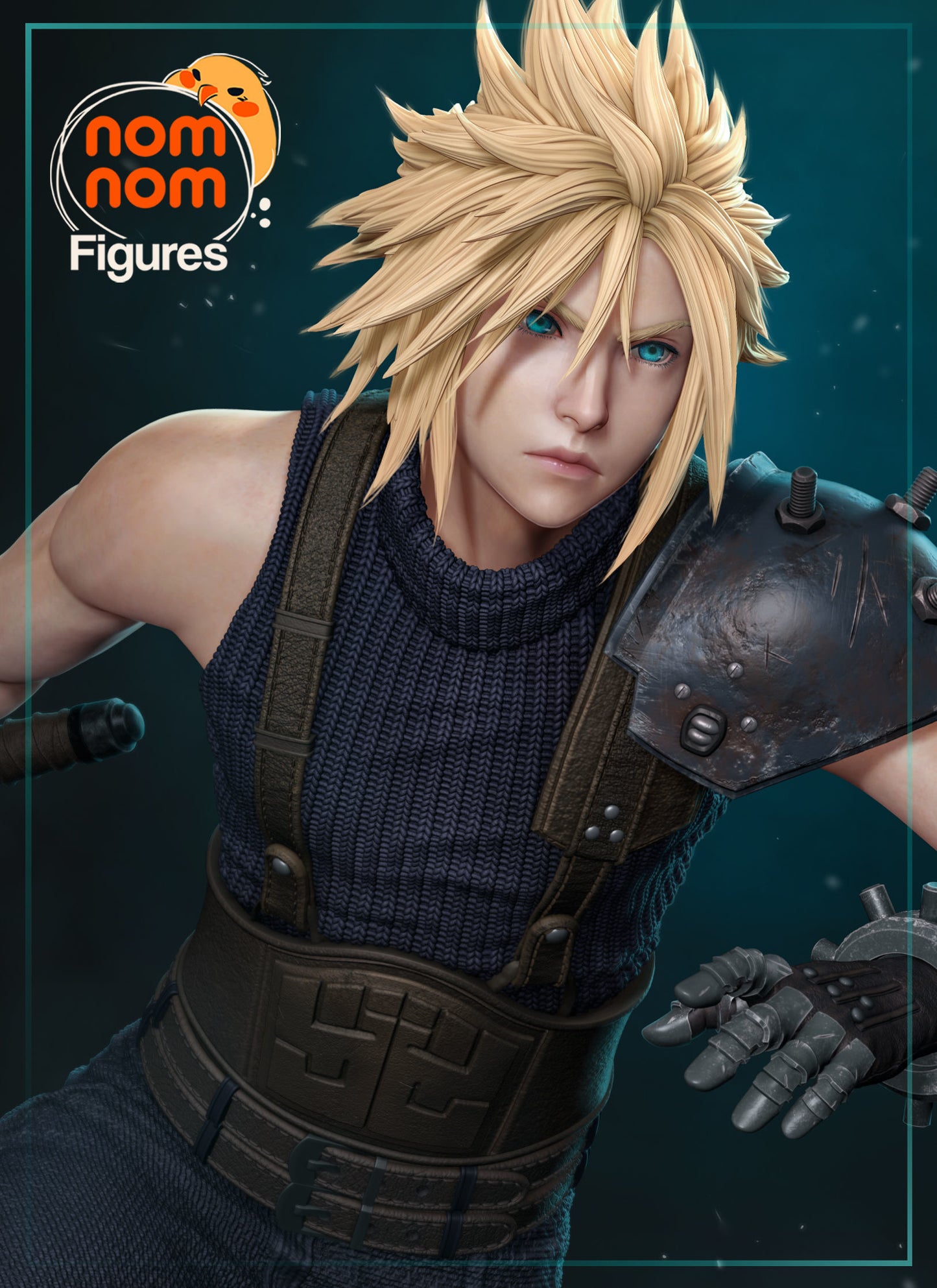 Cloud Strife | 9.5-Inch Resin Model Kit | DIY Final Fantasy VII Hero