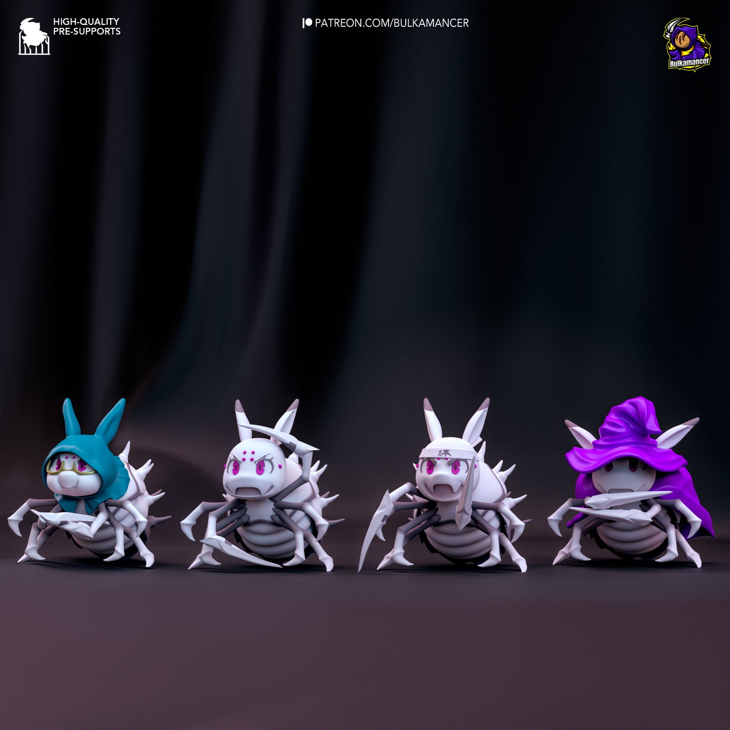 Chibi Kumoko’s Quartet | 3-Inch Resin Model Kit | So I’m a Spider, So What?