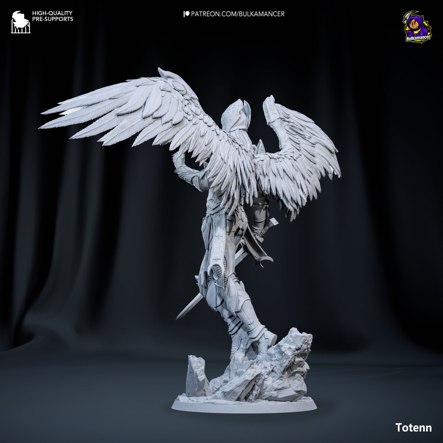 Dame Aylin | Resin Model or Bust Kit | DIY Baldur's Gate 3 Aasimar Paladin