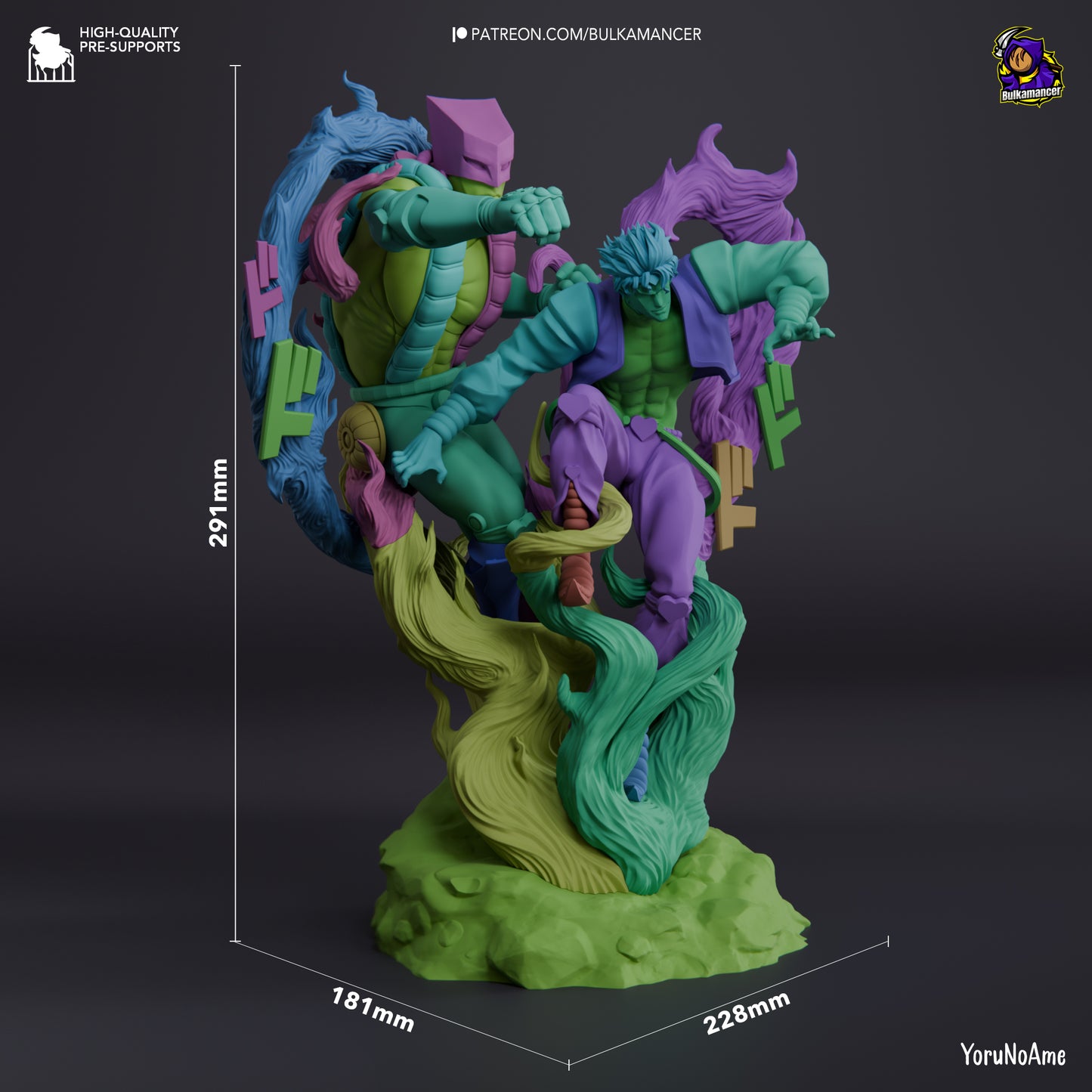 Dio and The World | 11.5-Inch Resin Model Kit | JoJo’s Bizarre Adventure Dio Brando