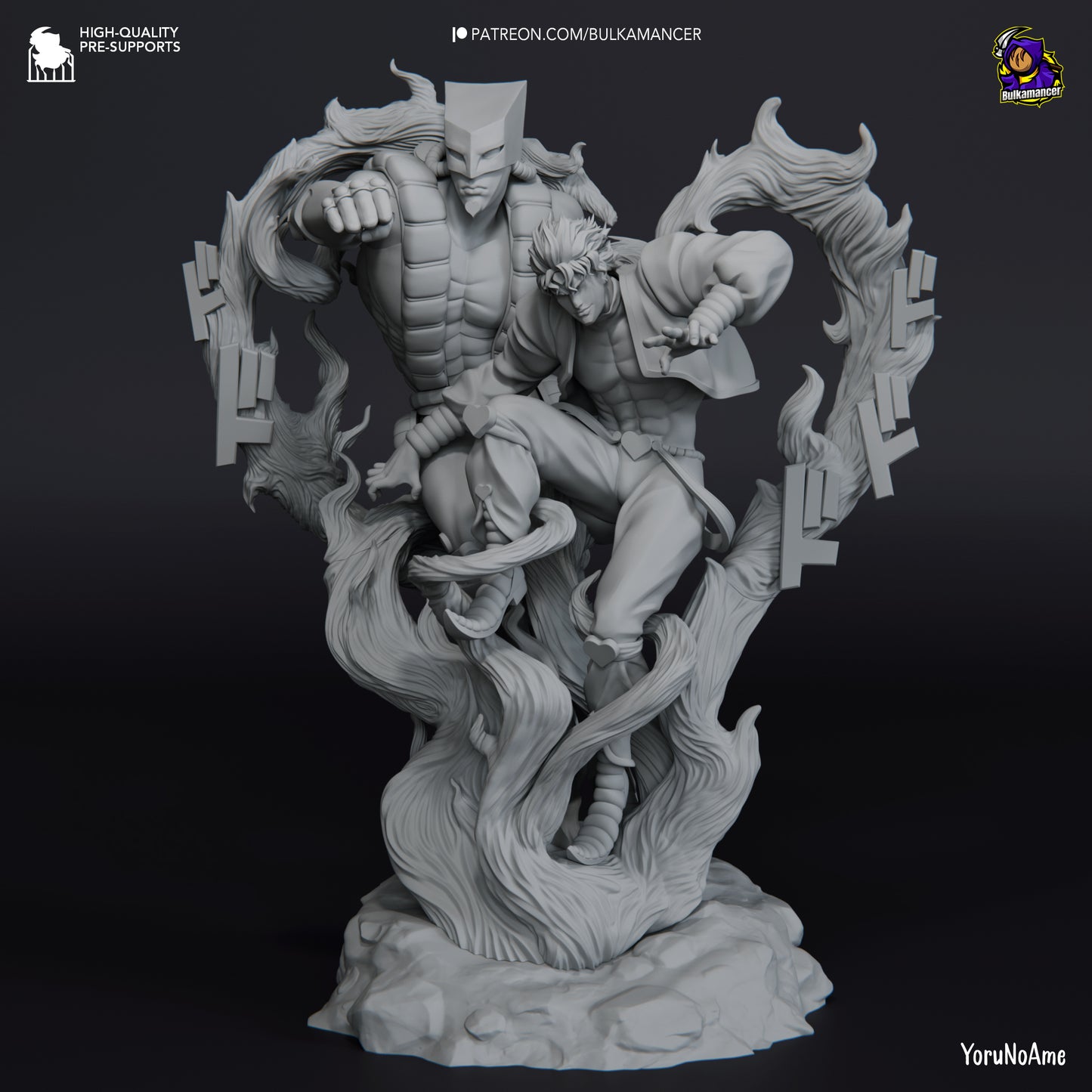 Dio and The World | 11.5-Inch Resin Model Kit | JoJo’s Bizarre Adventure Dio Brando