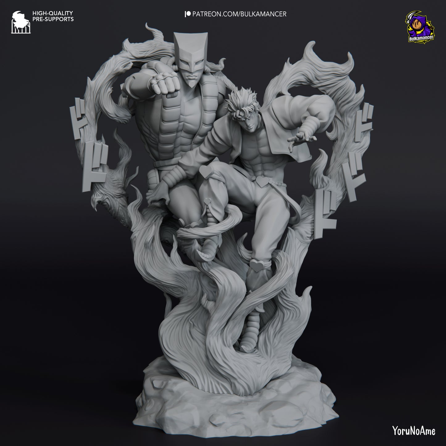 Dio and The World | 11.5-Inch Resin Model Kit | JoJo’s Bizarre Adventure Dio Brando