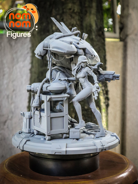 Dva/D.VA | 10-Inch Resin Model Kit | Overwatch Mech Pilot