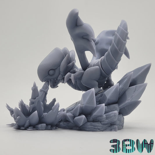 Chibi Blue-Eyes White Dragon | 3.5-Inch Unpainted Resin Model Kit | DIY Yu-Gi-Oh Fantasy Dragon Kit