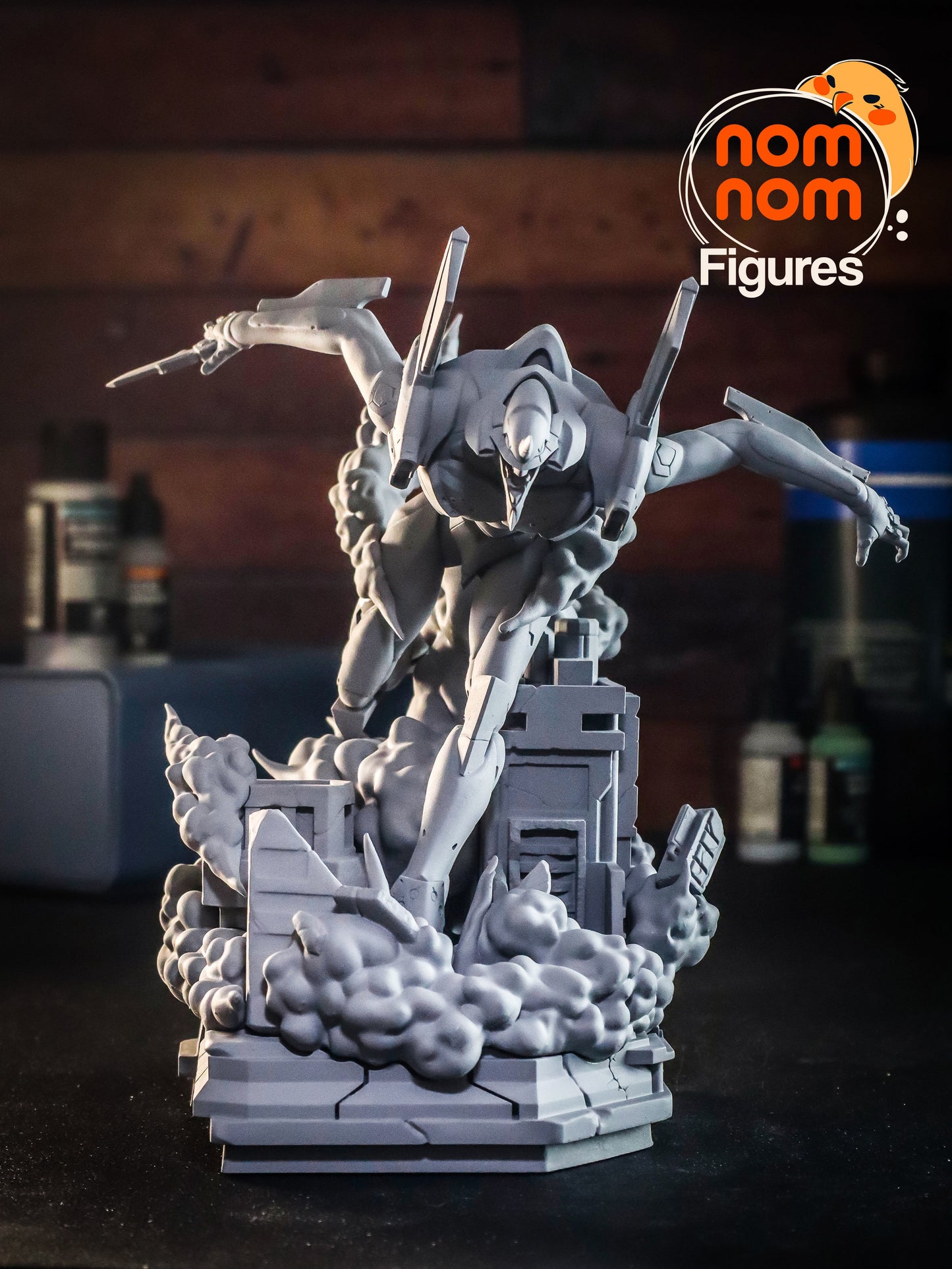 Eva Unit-01 | 6.5-Inch Resin Model Kit | DIY Neon Genesis Bio-Mechanical Titan
