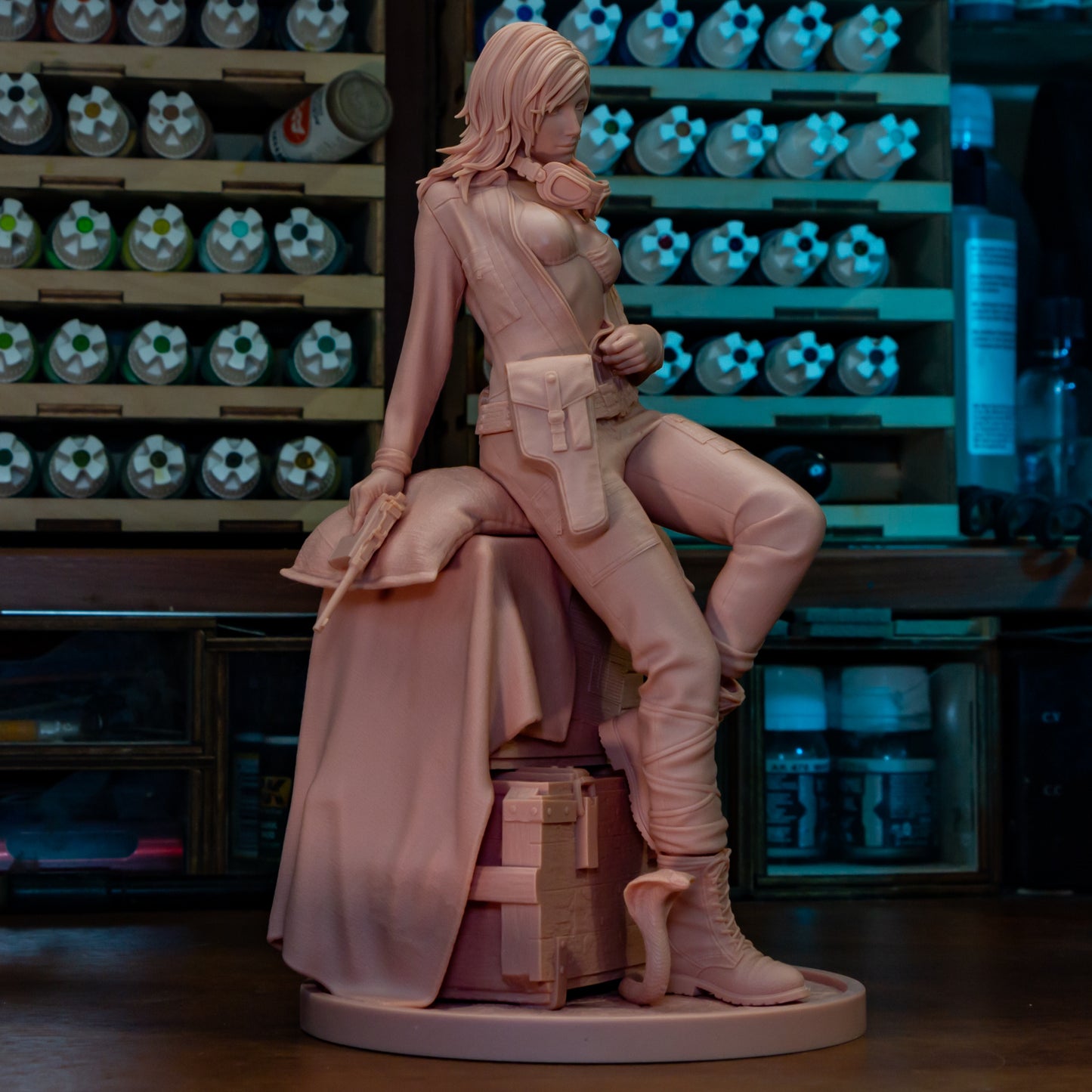 EVA | 9-Inch Resin Model Kit | Metal Gear Solid Delta Virtuous Mission Spy