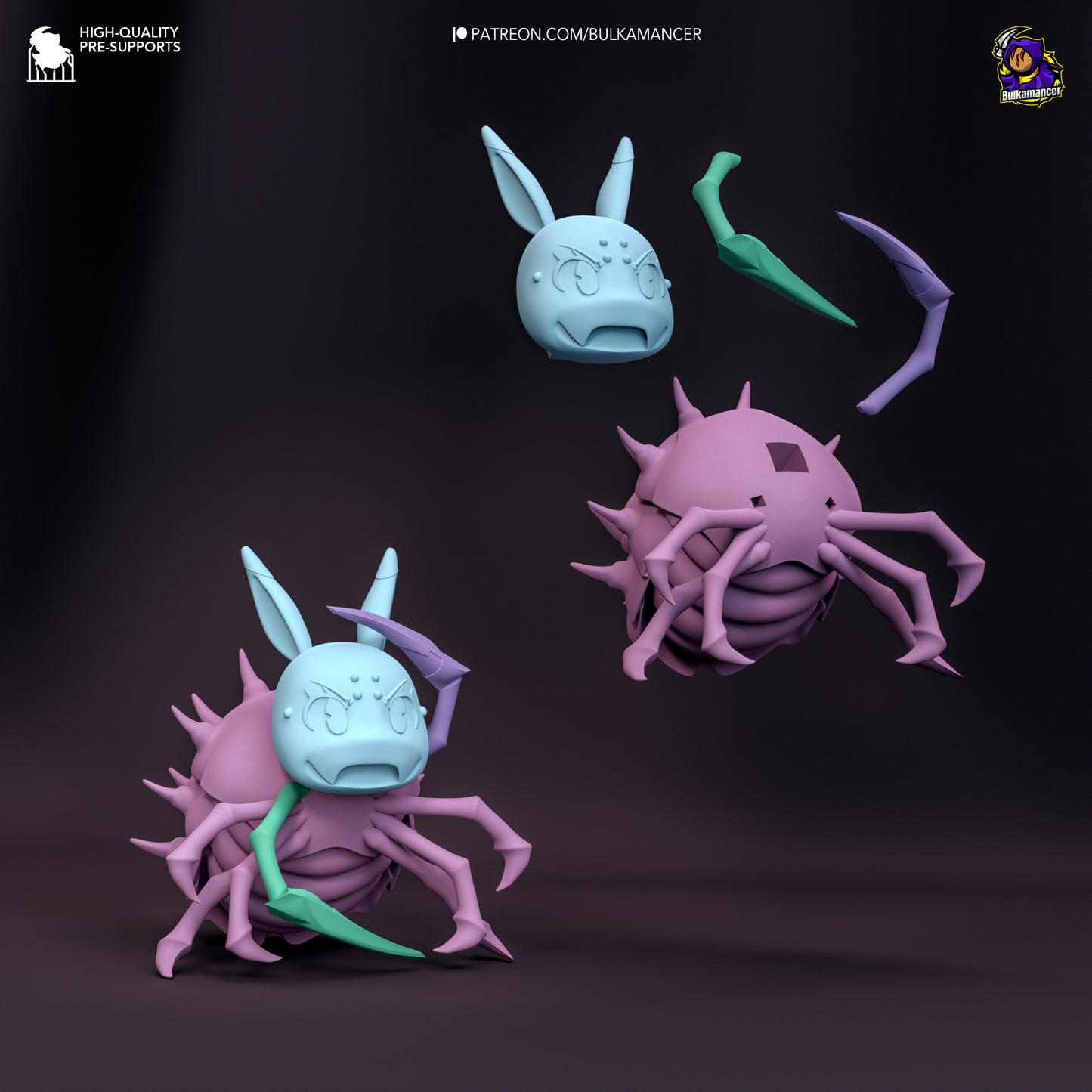 Kumoko and Chibi Spiders | 9.5-Inch Resin Model Kit | So I’m a Spider, So What?