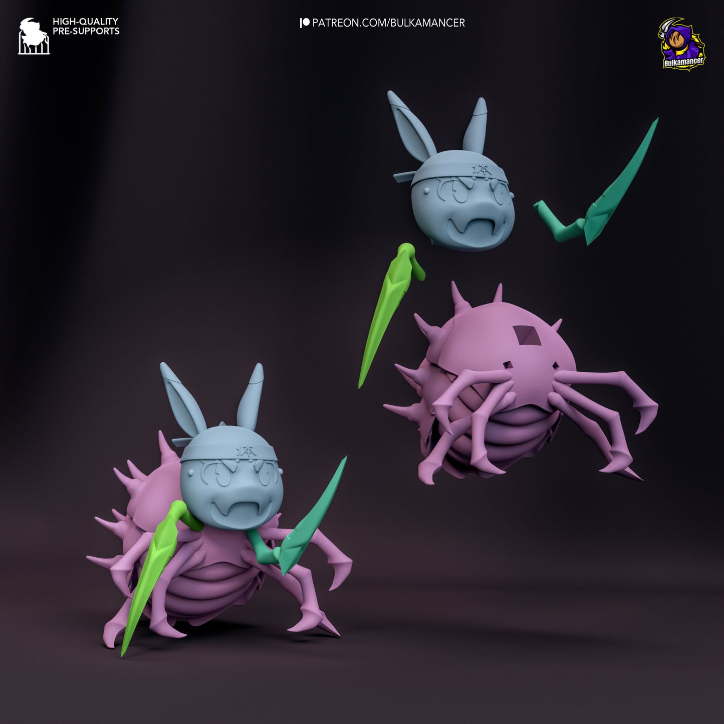 Kumoko and Chibi Spiders | 9.5-Inch Resin Model Kit | So I’m a Spider, So What?