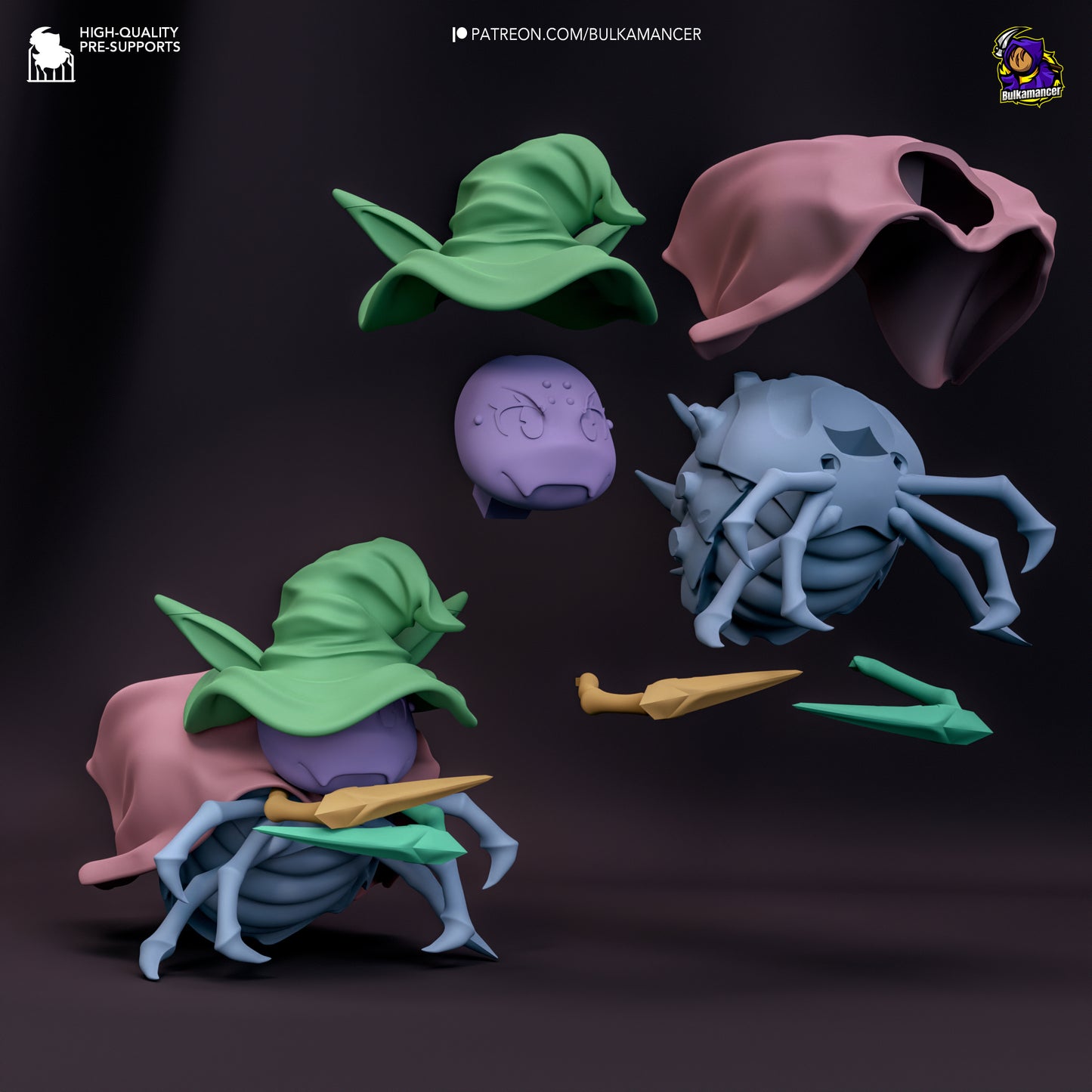 Kumoko and Chibi Spiders | 9.5-Inch Resin Model Kit | So I’m a Spider, So What?
