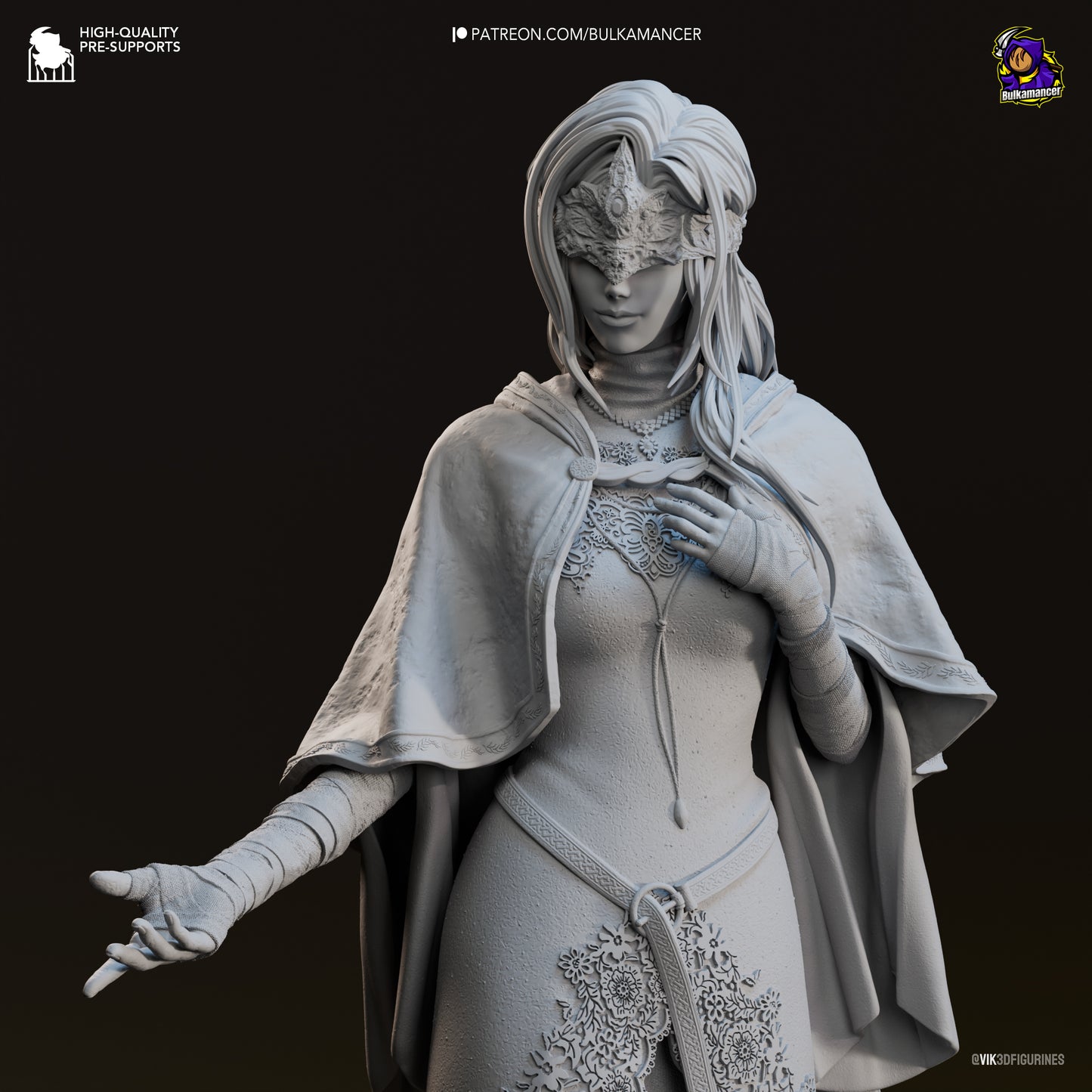Fire Keeper | 9.5-Inch Resin Model Kit |  Dark Souls 3 Ashen Flame Guide