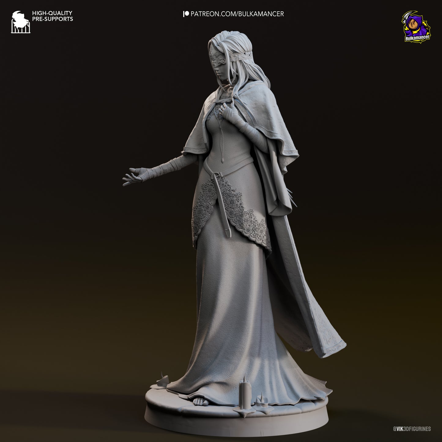 Fire Keeper | 9.5-Inch Resin Model Kit |  Dark Souls 3 Ashen Flame Guide
