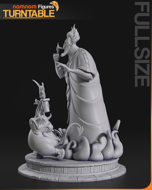 Hades | Resin Model or Bust Kit | DIY Hercules Lord of the Underworld with Pain and Panic