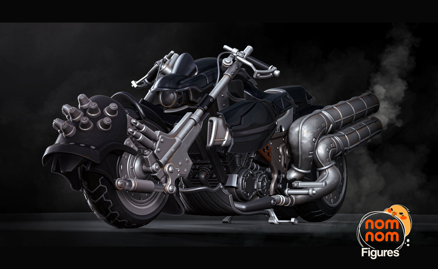Hardy Daytona | 4.5-Inch Resin Model Kit | DIY Final Fantasy VII Motorcycle