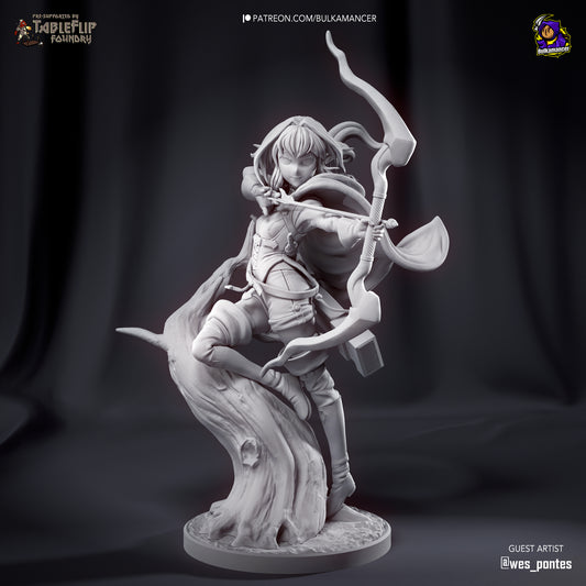 Hi-Elf Archer | 10-Inch Resin Model Kit | Goblin Slayer Sharpshooter