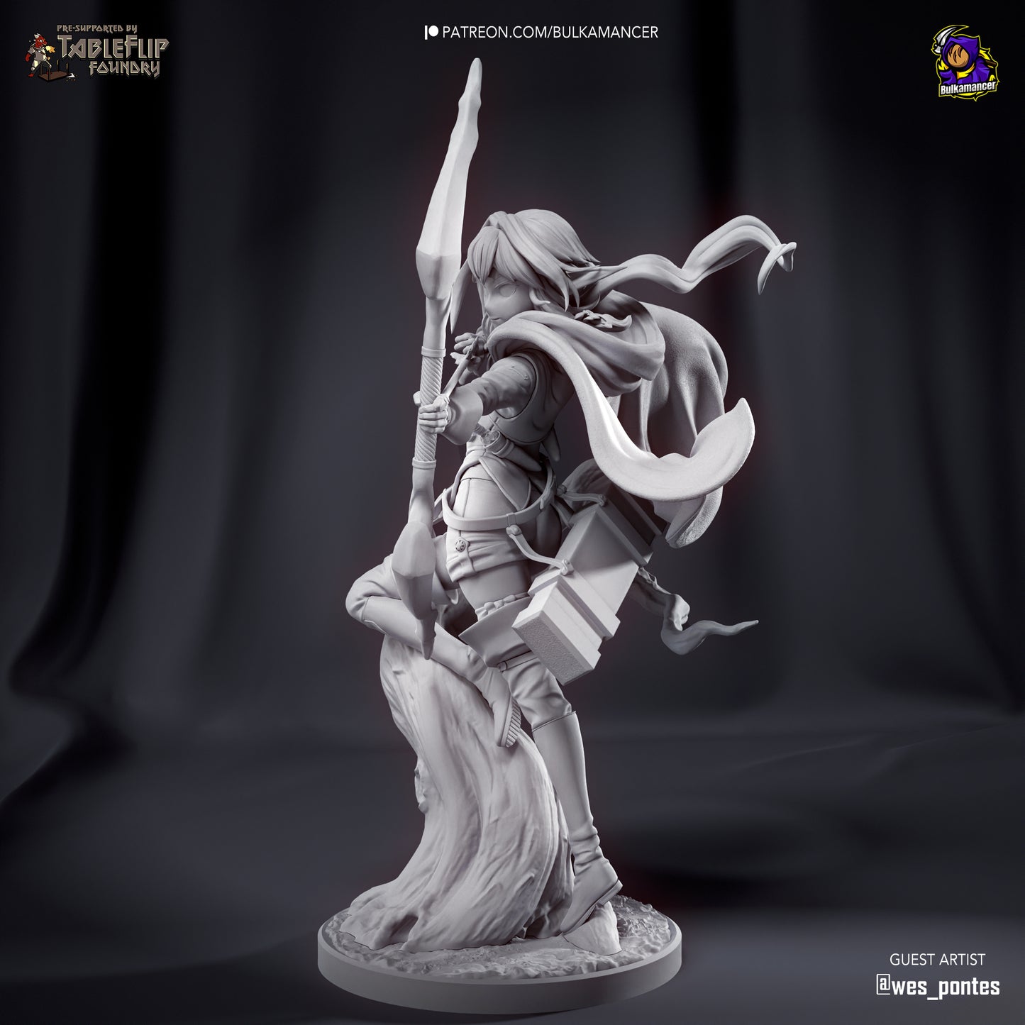 Hi-Elf Archer | 10-Inch Resin Model Kit | Goblin Slayer Sharpshooter